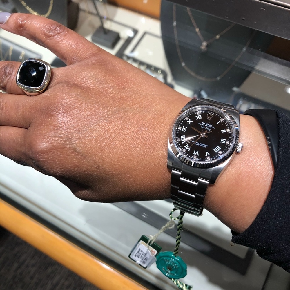 Rolex Air King. Diamond Hour Markers. One owner